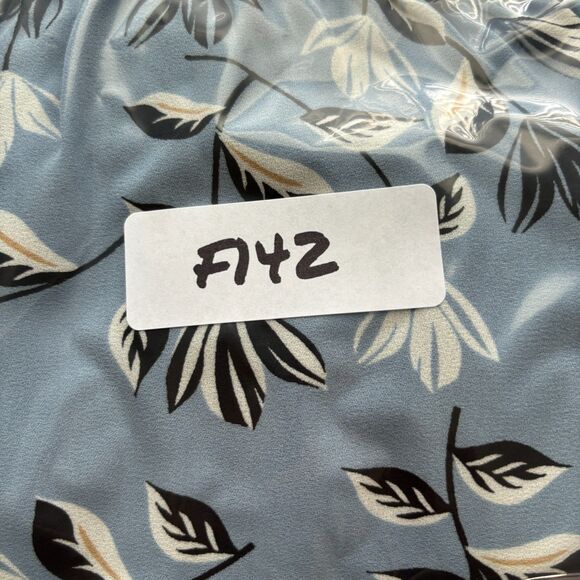 J. Jill Wearever Collection Breeze Flounce Hem Midi Dress Floral Blue Sz MP F142 - Picture 10 of 10